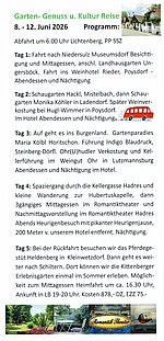 Reisevorschau Gartenreise